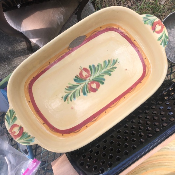 Southern Living at Home Gail Pittman Handpainted Siena Casserole - Picture 2 of 2